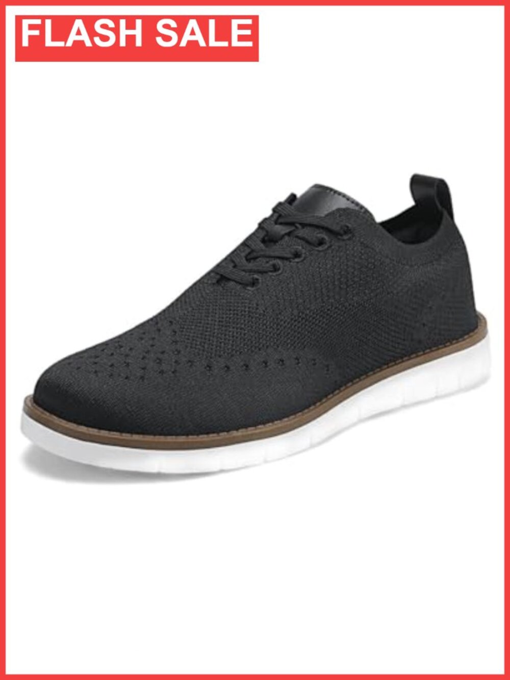 Men's Comfortable Lightweight Oxfords Lace-Up Knit Walking Shoes